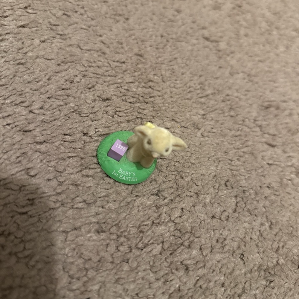 Vintage 1990 Hallmark Cards INC Babys 1st Easter Lamb